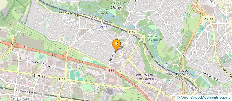 localisation de l'entreprise MONSIEUR MICKAEL GENIN  OSNY