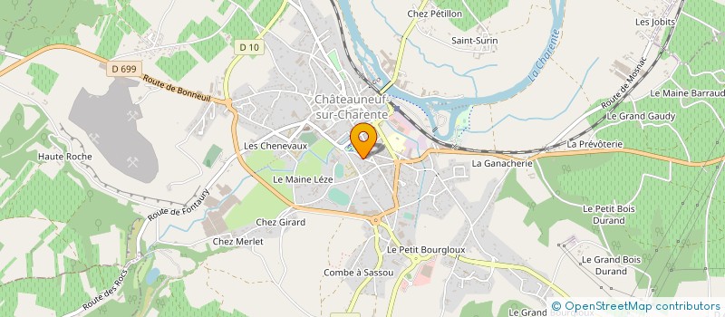 localisation de l'entreprise MONSIEUR MICKAEL GEOFFRE à CHATEAUNEUF-SUR-CHARENTE
