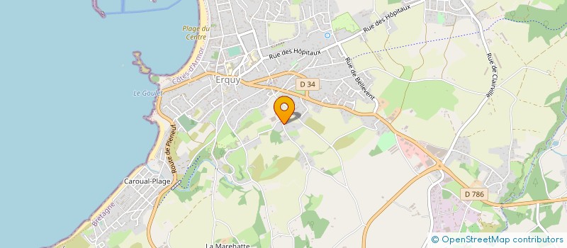 localisation de l'entreprise MONSIEUR MICKAEL GESTIN  ERQUY