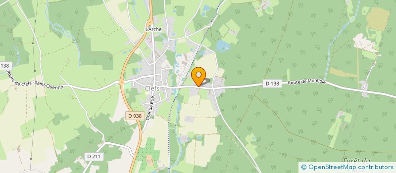 localisation de l'entreprise MONSIEUR MICKAEL GILBERT  BAUGE-EN-ANJOU