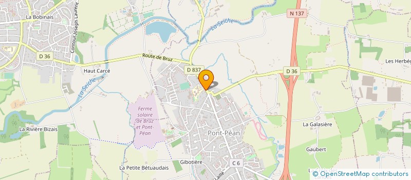 localisation de l'entreprise MONSIEUR MICKAEL GILLES  RETIERS