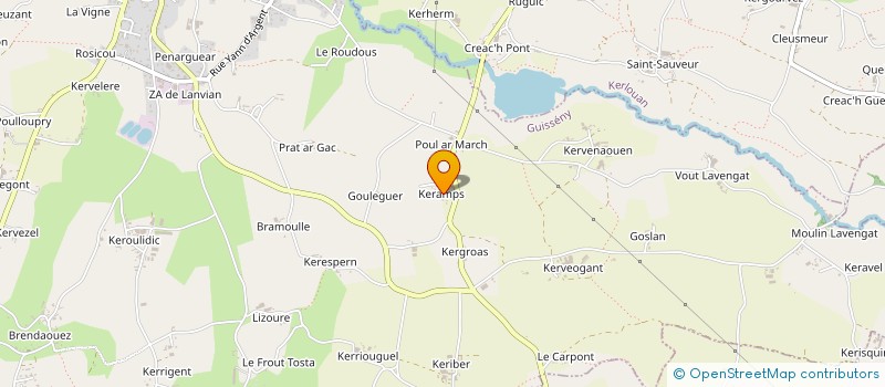 localisation de l'entreprise MONSIEUR MICKAEL GINET  GUISSENY