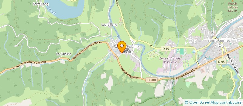 localisation de l'entreprise MONSIEUR MICKAEL GINISTY  SAINTE-EULALIE-D'OLT