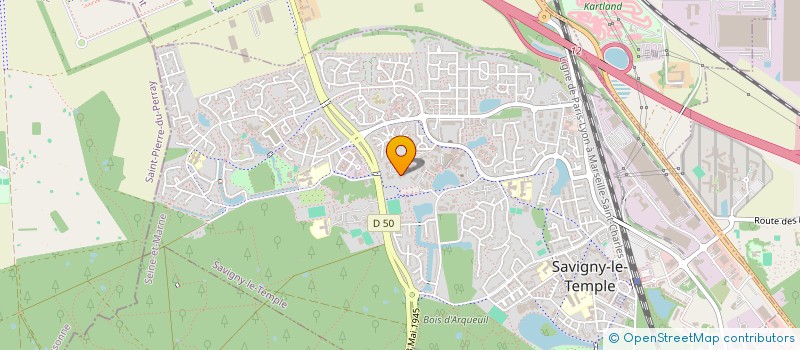 localisation de l'entreprise MONSIEUR MICKAEL GIRARD  SAVIGNY-LE-TEMPLE