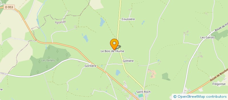 localisation de l'entreprise MONSIEUR MICKAEL GIRAUD  SAINT LEOPARDIN D'AUGY