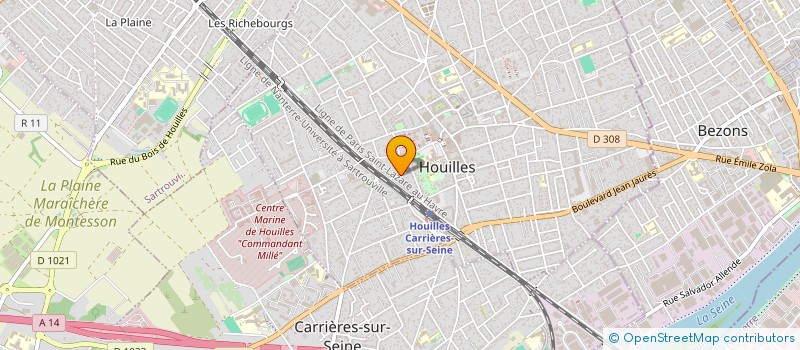 localisation de l'entreprise MONSIEUR MICKAEL GIRAUDO  HOUILLES