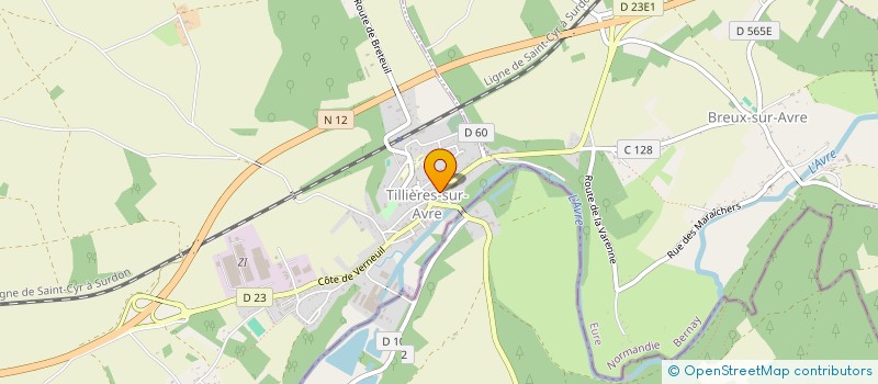 localisation de l'entreprise MONSIEUR MICKAEL GIRAULT  TILLIERES-SUR-AVRE