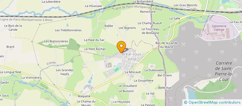 localisation de l'entreprise MONSIEUR MICKAEL GLEDEL  BREAL-SOUS-VITRE