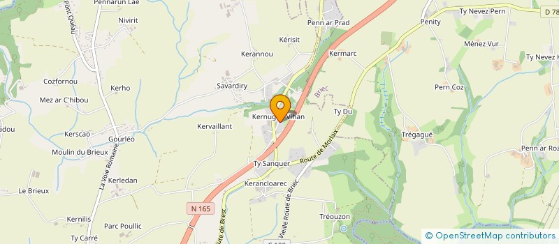 localisation de l'entreprise MONSIEUR MICKAEL GODET  QUIMPER