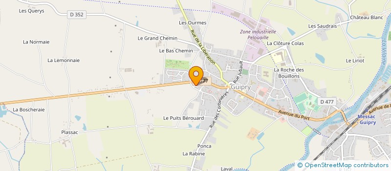 localisation de l'entreprise MONSIEUR MICKAEL GODOC  GUIPRY-MESSAC