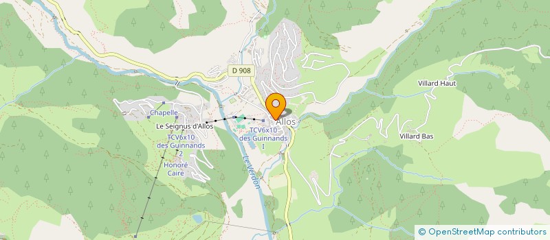 localisation de l'entreprise MONSIEUR MICKAEL GONTIER à ALLOS