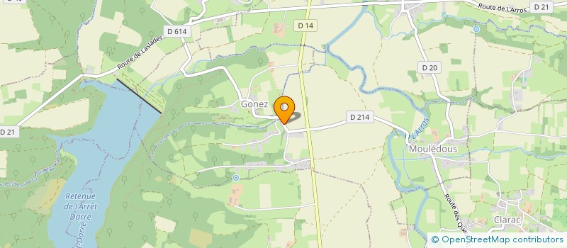 localisation de l'entreprise MONSIEUR MICKAEL GOULET  MOULEDOUS