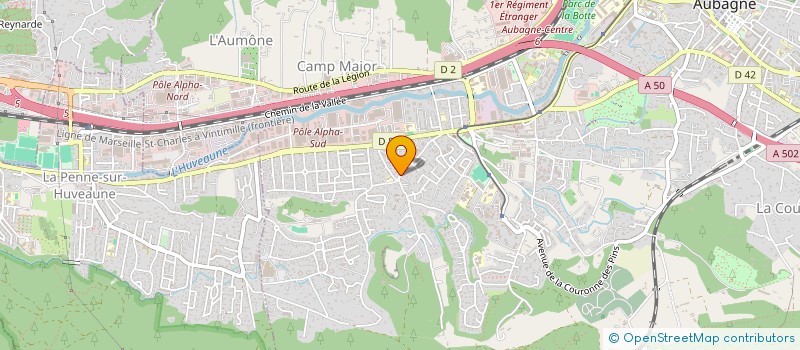 localisation de l'entreprise MONSIEUR MICKAEL GOURMELON  AUBAGNE