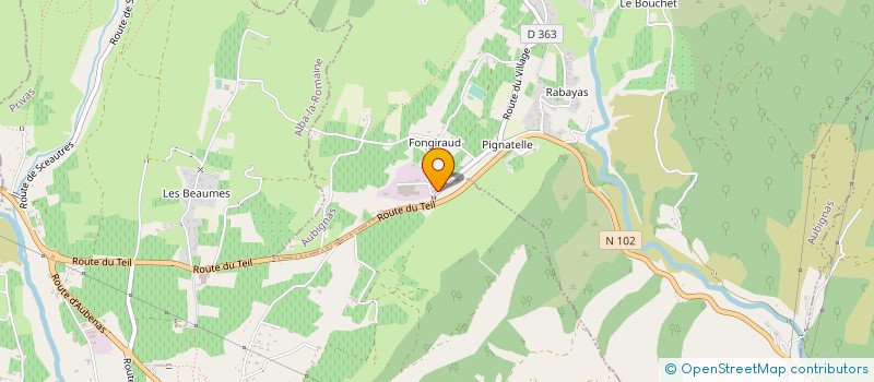 localisation de l'entreprise MONSIEUR MICKAEL GRAND  AUBIGNAS