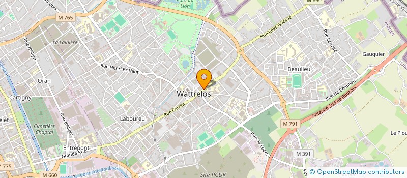 localisation de l'entreprise MONSIEUR MICKAEL GRATTEPANCHE  WATTRELOS