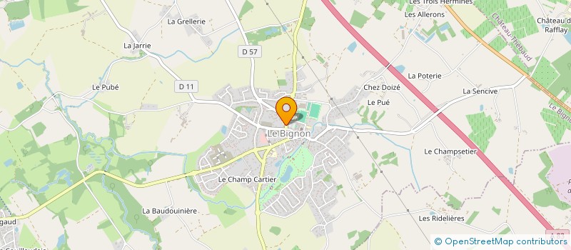 localisation de l'entreprise MONSIEUR MICKAEL GRAVOUEILLE  LE BIGNON