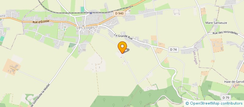 localisation de l'entreprise MONSIEUR MICKAEL GRENIER  LES LOGES