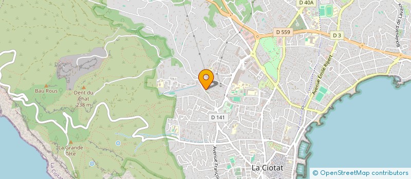 localisation de l'entreprise MONSIEUR MICKAEL GUEDJ à LA CIOTAT