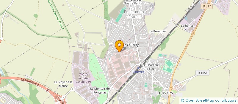 localisation de l'entreprise MONSIEUR MICKAEL GUEDJ  LOUVRES