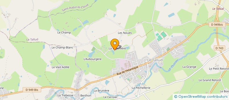 localisation de l'entreprise MONSIEUR MICKAEL GUERIN  LE TALLUD