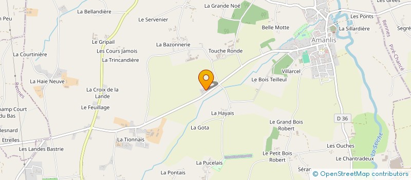 localisation de l'entreprise MONSIEUR MICKAEL GUERIN  AMANLIS