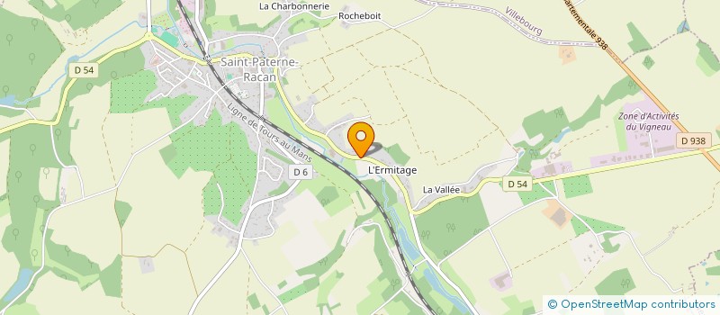 localisation de l'entreprise MONSIEUR MICKAEL GUERIN  SAINT-PATERNE-RACAN