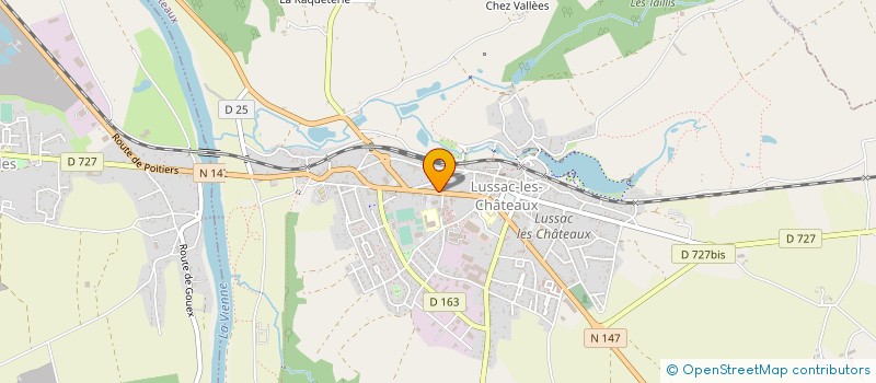 localisation de l'entreprise MONSIEUR MICKAEL GUERRAUD  LUSSAC-LES-CHATEAUX