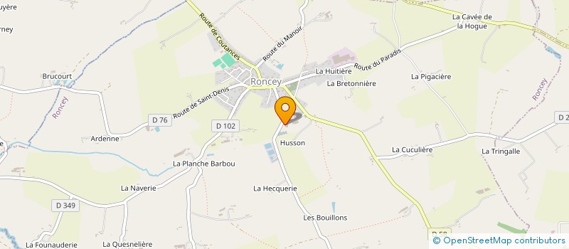 localisation de l'entreprise MONSIEUR MICKAEL GUESNEY  RONCEY