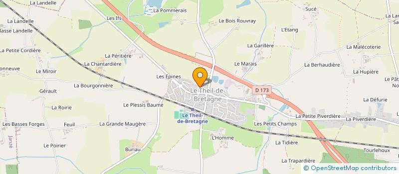 localisation de l'entreprise MONSIEUR MICKAEL GUIBERT  LE THEIL-DE-BRETAGNE