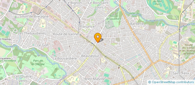 localisation de l'entreprise MONSIEUR MICKAEL GUILLARD à NANTES