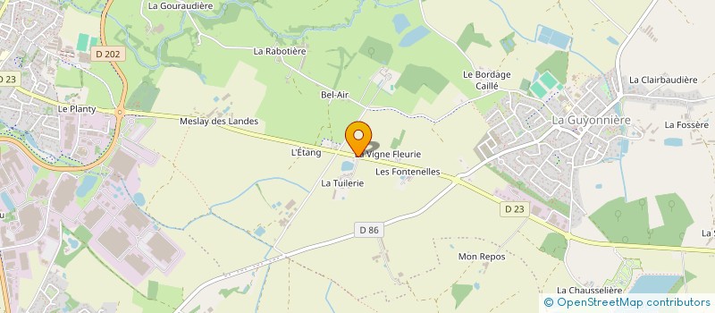 localisation de l'entreprise MONSIEUR MICKAEL GUILLAUME  MONTAIGU-VENDEE