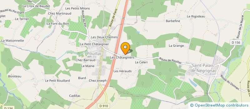 localisation de l'entreprise MONSIEUR MICKAEL GUILLEMIN à SAINT-PALAIS-DE-NEGRIGNAC