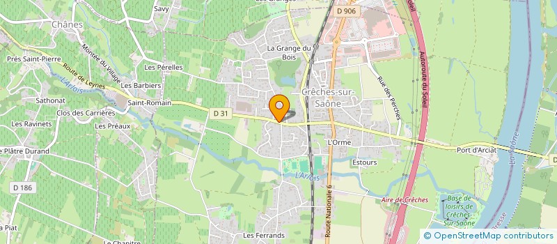 localisation de l'entreprise MONSIEUR MICKAEL GUILLOT  CRECHES-SUR-SAONE