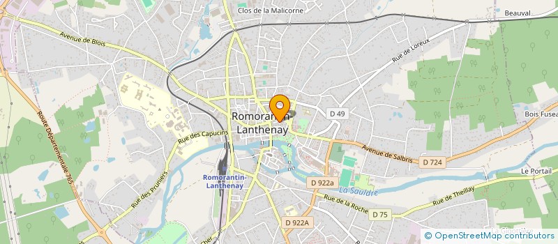 localisation de l'entreprise MONSIEUR MICKAEL GUTIERREZ  ROMORANTIN-LANTHENAY