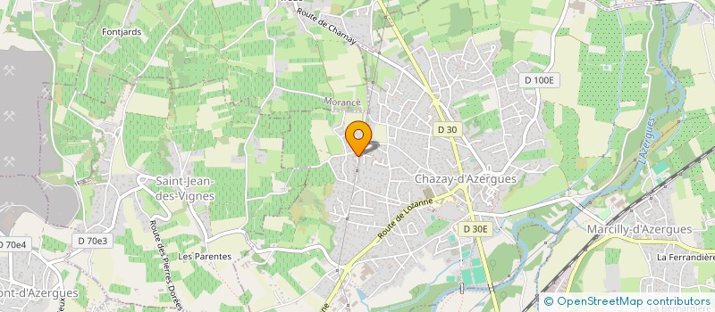 localisation de l'entreprise MONSIEUR MICKAEL HABRARD  CHAZAY-D'AZERGUES