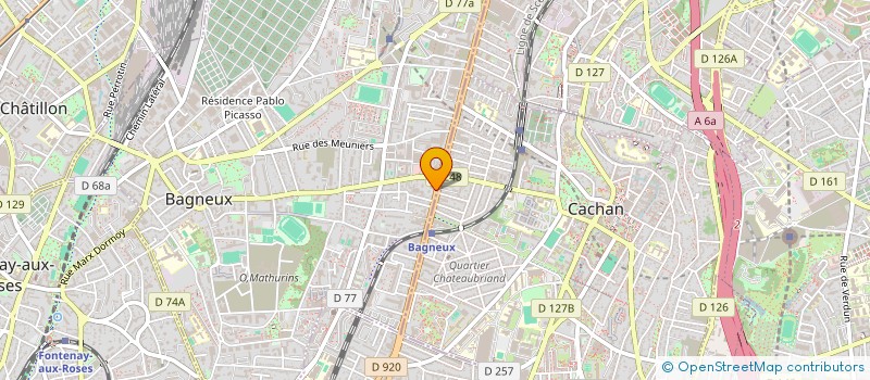 localisation de l'entreprise MONSIEUR MICKAEL HAIRION à BAGNEUX
