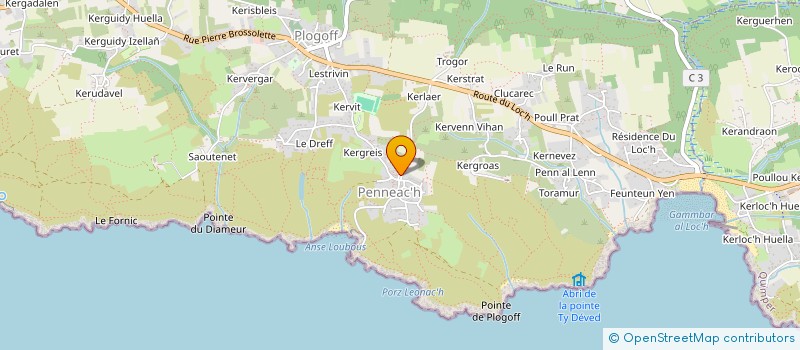 localisation de l'entreprise MONSIEUR MICKAEL HAMEL  PLOGOFF