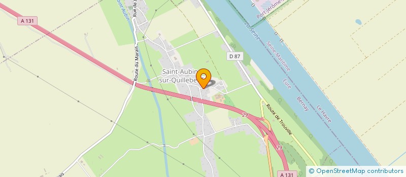 localisation de l'entreprise MONSIEUR MICKAEL HAMELET  SAINT-AUBIN-SUR-QUILLEBEUF