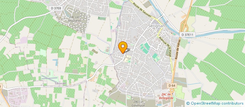 localisation de l'entreprise MONSIEUR MICKAEL HASSAN  SERIGNAN