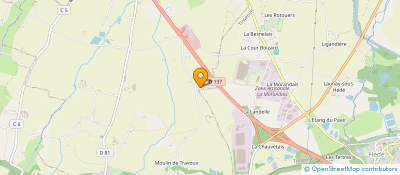 localisation de l'entreprise MONSIEUR MICKAEL HELAN  SAINT-BRIEUC-DES-IFFS