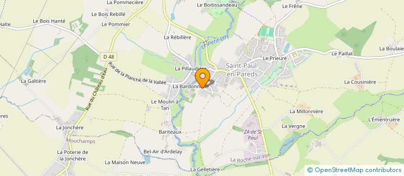 localisation de l'entreprise MONSIEUR MICKAEL HEMERY  SAINT-PAUL-EN-PAREDS