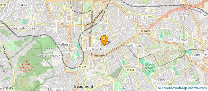 localisation de l'entreprise MONSIEUR MICKAEL HENNEBIQUE  CLERMONT-FERRAND