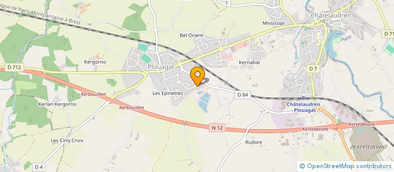 localisation de l'entreprise MONSIEUR MICKAEL HERVE  CHATELAUDREN-PLOUAGAT