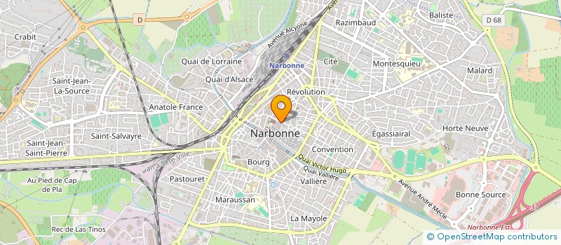 localisation de l'entreprise MONSIEUR MICKAEL HERVE à NARBONNE