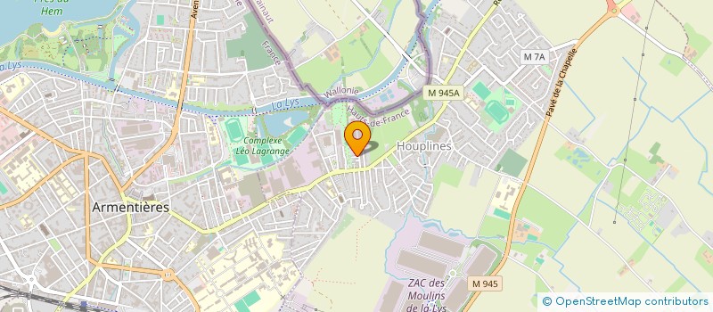 localisation de l'entreprise MONSIEUR MICKAEL HILDEVERT  HOUPLINES