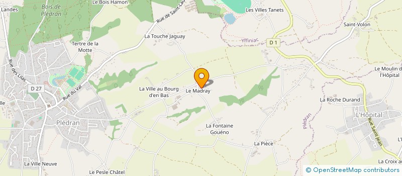 localisation de l'entreprise MONSIEUR MICKAEL HINAULT à PLEDRAN