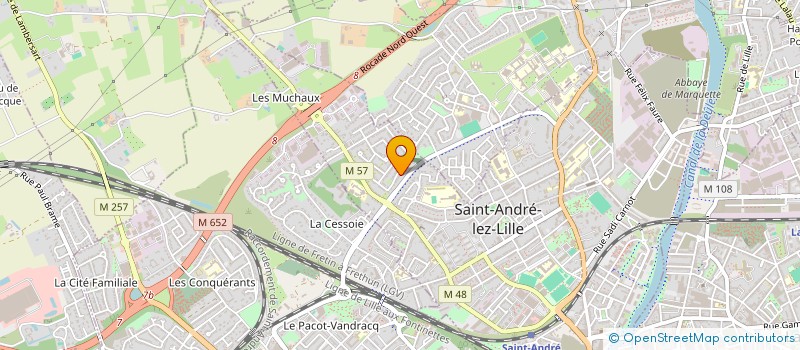 localisation de l'entreprise MONSIEUR MICKAEL HONVAULT  SAINT-ANDRE-LEZ-LILLE