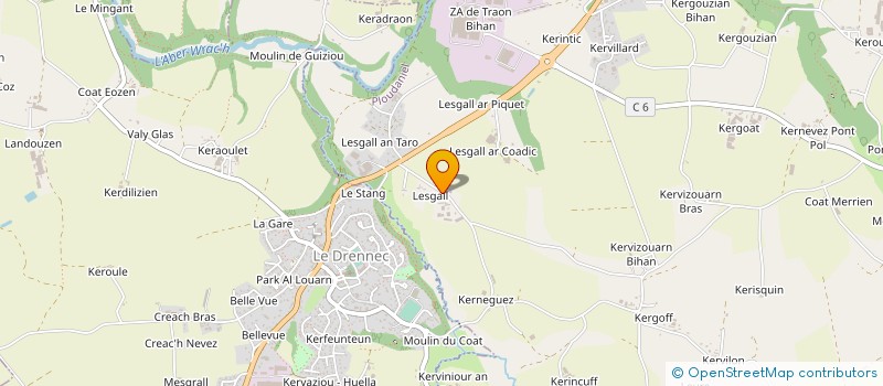 localisation de l'entreprise MONSIEUR MICKAEL HUBERT  PLOUDANIEL