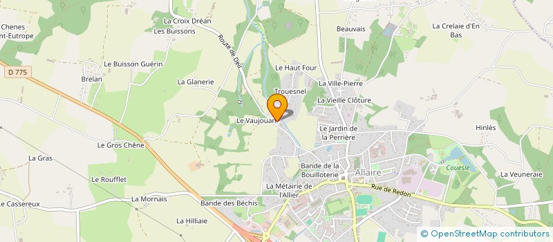 localisation de l'entreprise MONSIEUR MICKAEL JAN à ALLAIRE