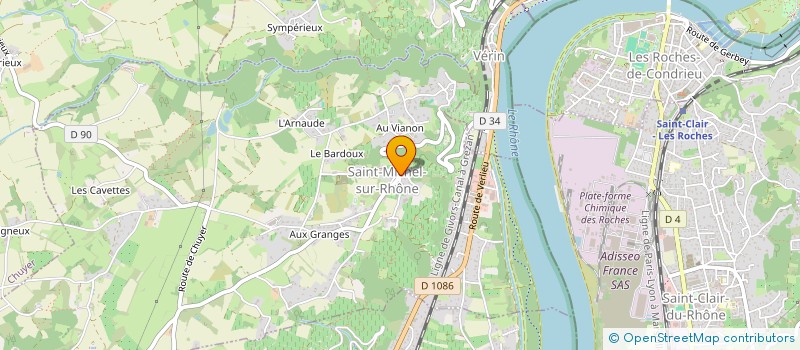 localisation de l'entreprise MONSIEUR MICKAEL JANNES  SAINT-MICHEL-SUR-RHONE